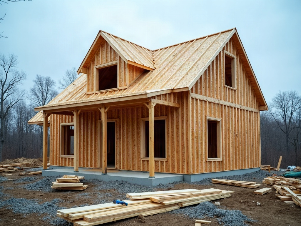 Ben-Rick Construction crew framing a home addition in Selma, California